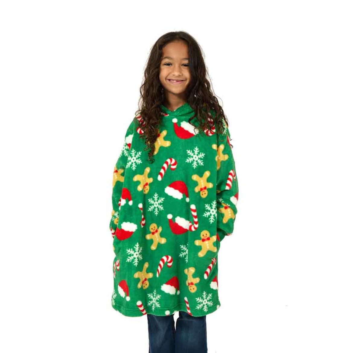 Picture of Bioworld Holiday AOP Youth Hoodie Blanket