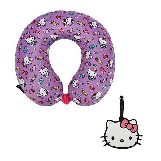 Picture of Hello Kitty Neck Pillow & Luggage Tag Travel Set
