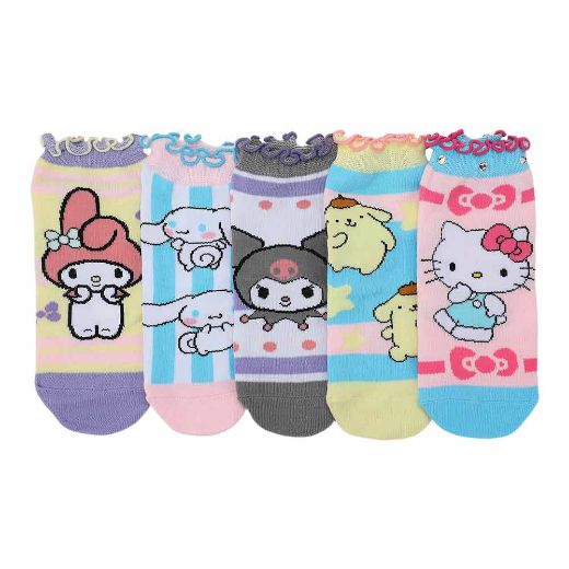 Picture of Hello Kitty & Friends 5 Pair Ankle Socks