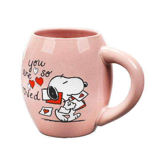 Picture of Peanuts Snoopy You Are Loved 18 oz Oval Ceramic Coffee Mug