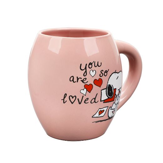 Picture of Peanuts Snoopy You Are Loved 18 oz Oval Ceramic Coffee Mug