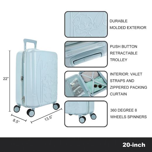 Picture of Disney Stitch Embossed 20 in. Rolling Luggage