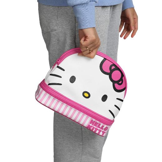 Picture of Hello Kitty Domed Bottom Zip Cosmetic Bag