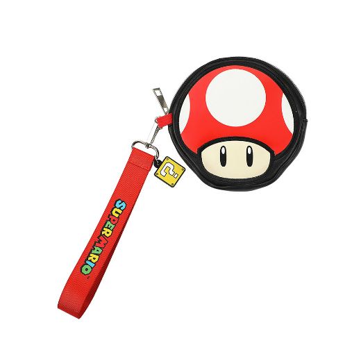 Picture of Super Mario Super Mushroom Wristlet Coin Pouch
