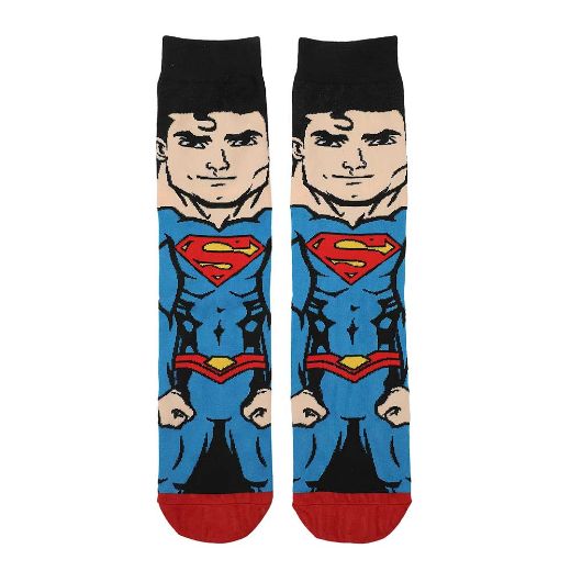 Picture of DC Comics Superman Animigos 360 Character Crew Socks