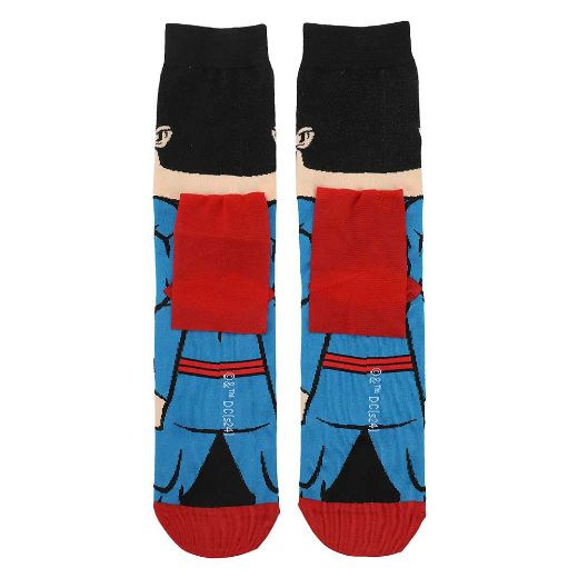 Picture of DC Comics Superman Animigos 360 Character Crew Socks
