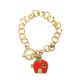Picture of Hello Kitty Apple House Gold Chain Bracelet