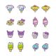 Picture of Hello Kitty & Friends 8 Pack Clip On Earring Set