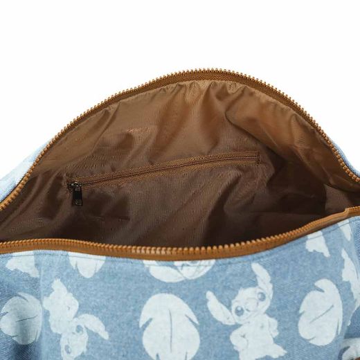 Picture of Disney Stitch Denim Rolling Duffle Travel Bag