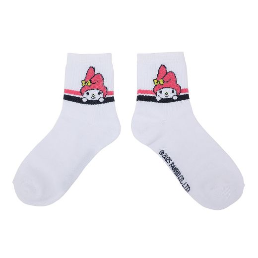 Picture of Hello Kitty and Friends 3 Pair Quarter Crew Socks Set