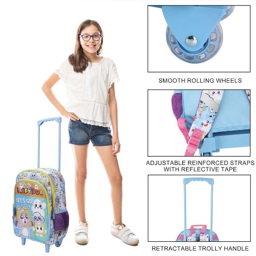 Picture of LankyBox AOP Youth Rolling Backpack