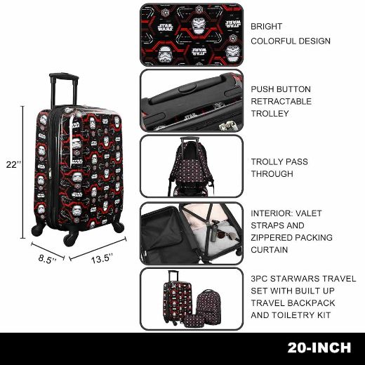 Picture of Starwars AOP 3 pc Youth Travel Set 